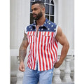 Unisex American Flag Denim Vest