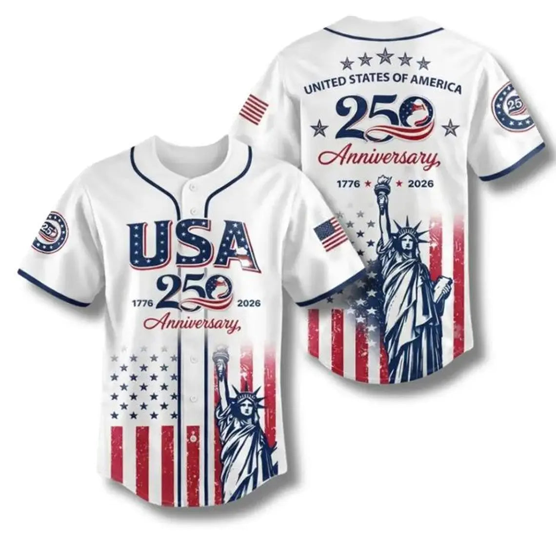 USA 250th Anniversary Baseball Jersey