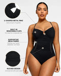 U-Ring Tummy Control One-Piece Swimsuit
