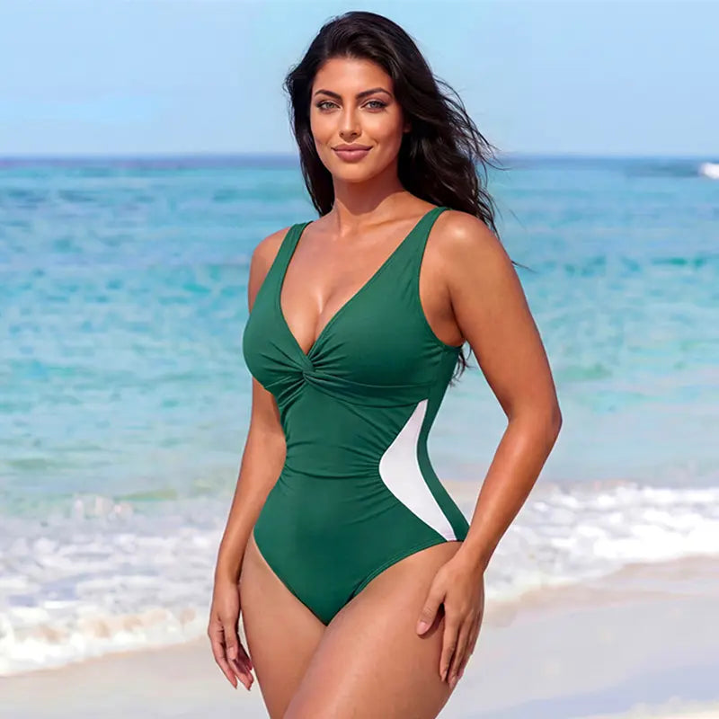Ruched Tummy Control Shaping Swimsuit